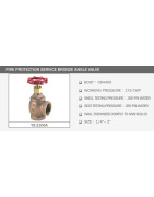 Köşe Bronz Vanası Model  2106A