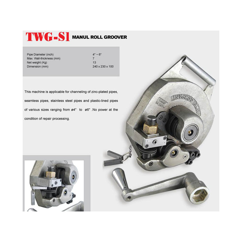 TWG-SIA 4"-6" Manual Groove Opeing Machine TWG-SIA 4"-6" Manual Groove Opeing Machine
