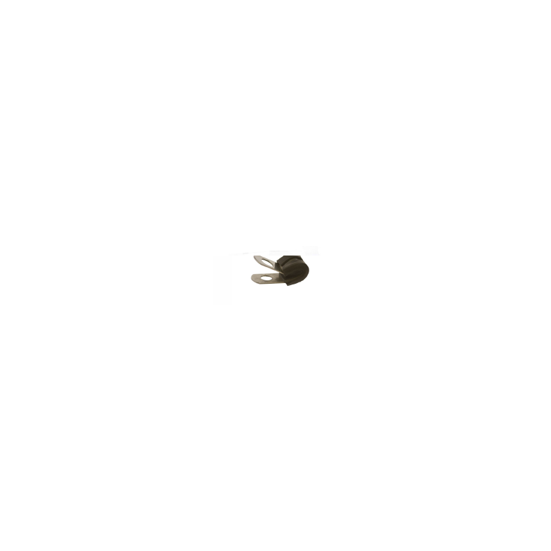 "P" Clip with neoprene insulator -4mm internal diameter "P" Clip with neoprene insulator -4mm internal diameter