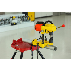 HC-2X 4 Inch Çelik Boru Delik Delme Makinası Tube Delici