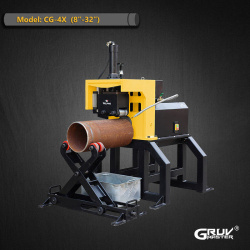 2 inç ila 12 inç Çelik Borular için Hidrolik Rulo Yiv Açma Makinesi (CG-2X)