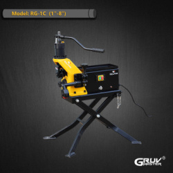 1 İnç ila 8 İnç Çelik Borular için Katlanabilir Ayaklı Hidrolik Elektrikli Rulo Yiv Açma Makinesi (RG-1A)