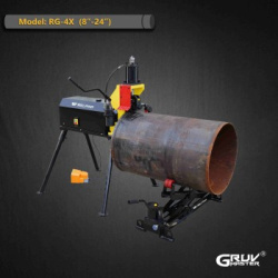 8 İnç ila 24 İnç Çelik Borular için Hidrolik Rulo Yiv Açma Makinesi (RG-4X)