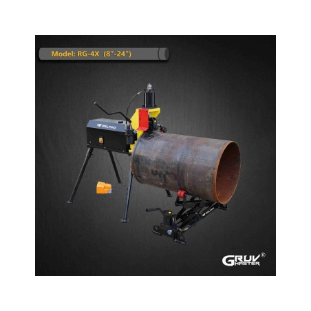8 İnç ila 24 İnç Çelik Borular için Hidrolik Rulo Yiv Açma Makinesi (RG-4X)