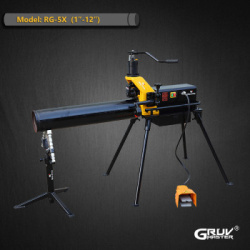 Distribütörler için ideal 1 inç ila 12 inç arası Hidrolik Rulo Yiv Açma Makinesi (RG-5X)