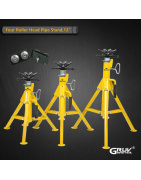 Durable and versatile support tool fold roller head pipe stand 1109-B