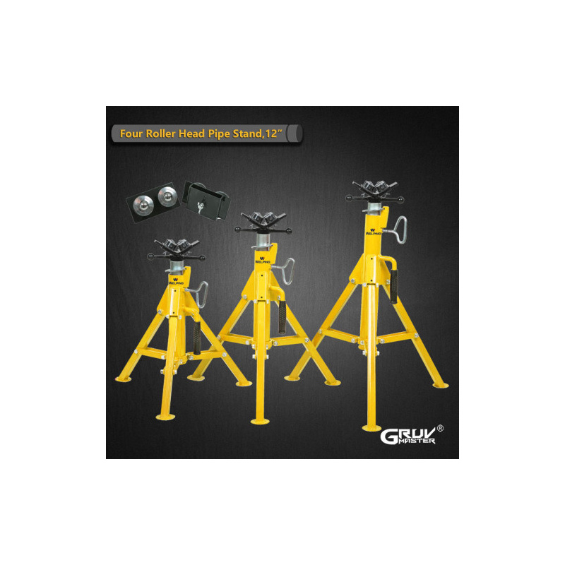 Durable and versatile support tool fold roller head pipe stand 1109-B Durable and versatile support tool fold roller head pipe stand 1109-B