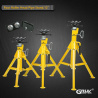 Durable and versatile support tool fold roller head pipe stand 1109-B