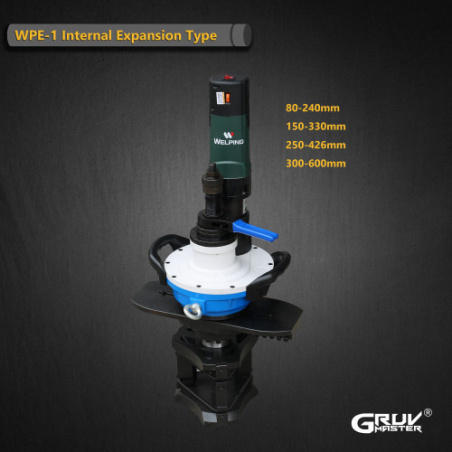 80-600 mm Heavy Duty Electric ID Mounted Pipe Beveling Machine 1.6KW Cold Cutting Beveling Tool (WPE-1)
