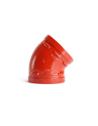 Grooved 45° Short Diameter Elbow, XGQT011, 300psi