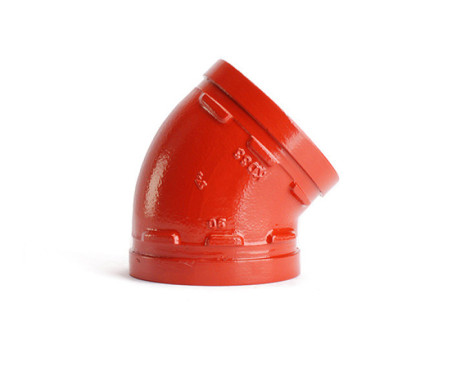 Yivli 45° Kısa Çap Dirsek,  XGQT011, 300psi