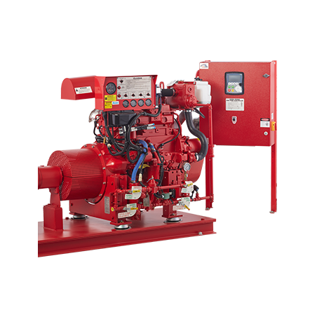 Yangın Pompası Dizel Motor Sürücülü, Skid Montajlı