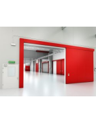 Sliding fire door (multiple wings)
