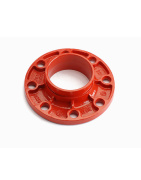 Grooved Flange Adapter, XGQT08 Pn16 Ral 3000